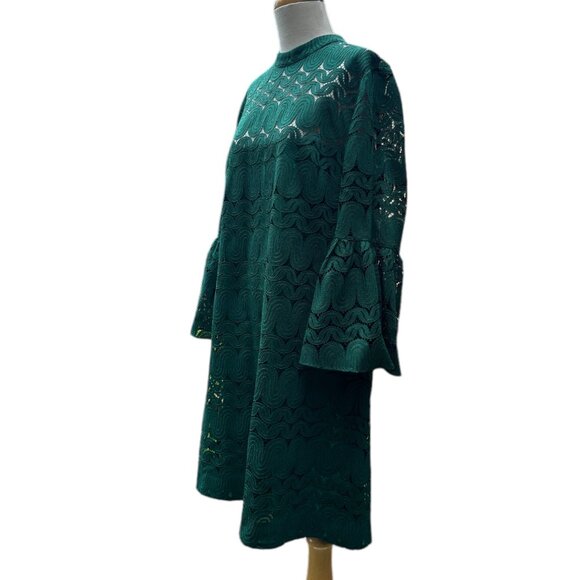 Trina Turk Palm Colony Dress Green Floral Lace Cocktail Party Dinner Nwot 2XL - Picture 9 of 13